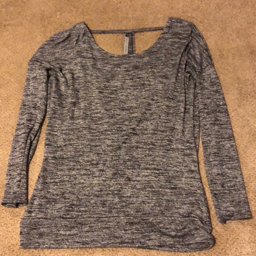 Grey athleta open back top